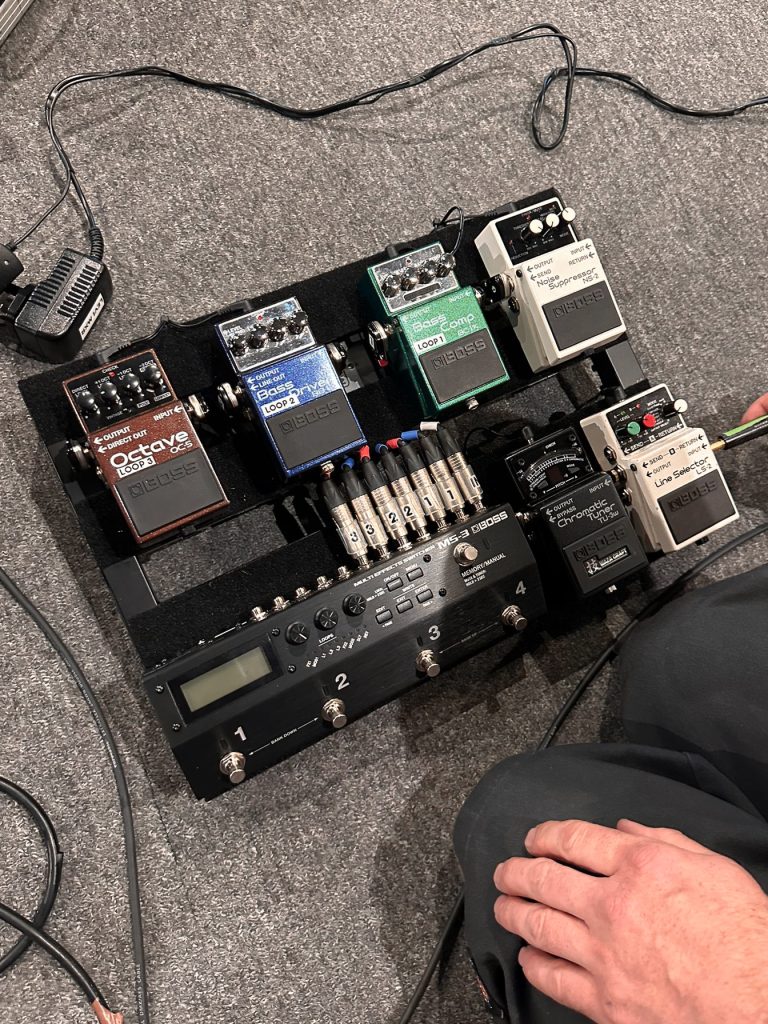 Stormzy bassist Levi Yarde’s pedalboard