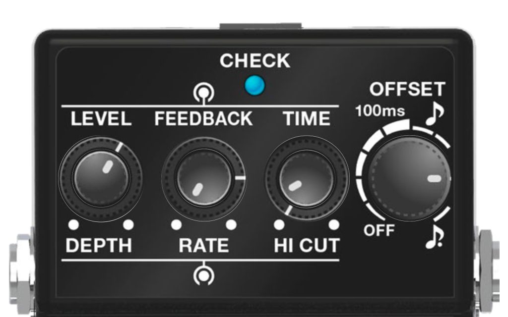 BOSS SDE-3 Dual Digital Delay pedal chorus settings