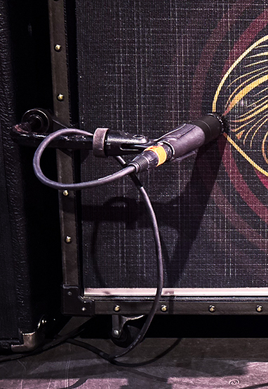 Shure SM57 mic on Steve Vai's Roland JC-120 Jazz Chorus amp