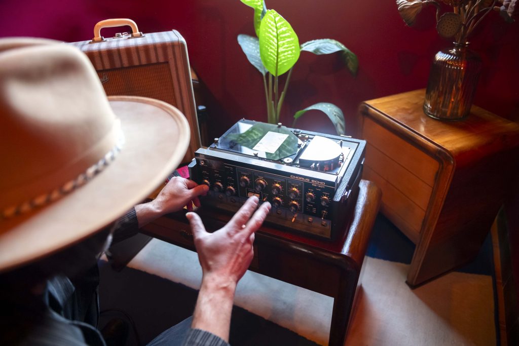 Alessandro "Asso" Stefana with Roland RE-301 Chorus Echo