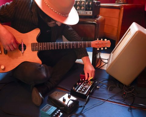 Alessandro "Asso" Stefana with Roland RE-301 Chorus Echo, BOSS VB-2W Vibrato, and BOSS RE-202 Space Echo