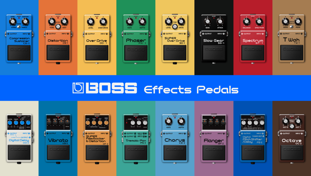 BOSS Effects Pedals Aug 2025 lineup