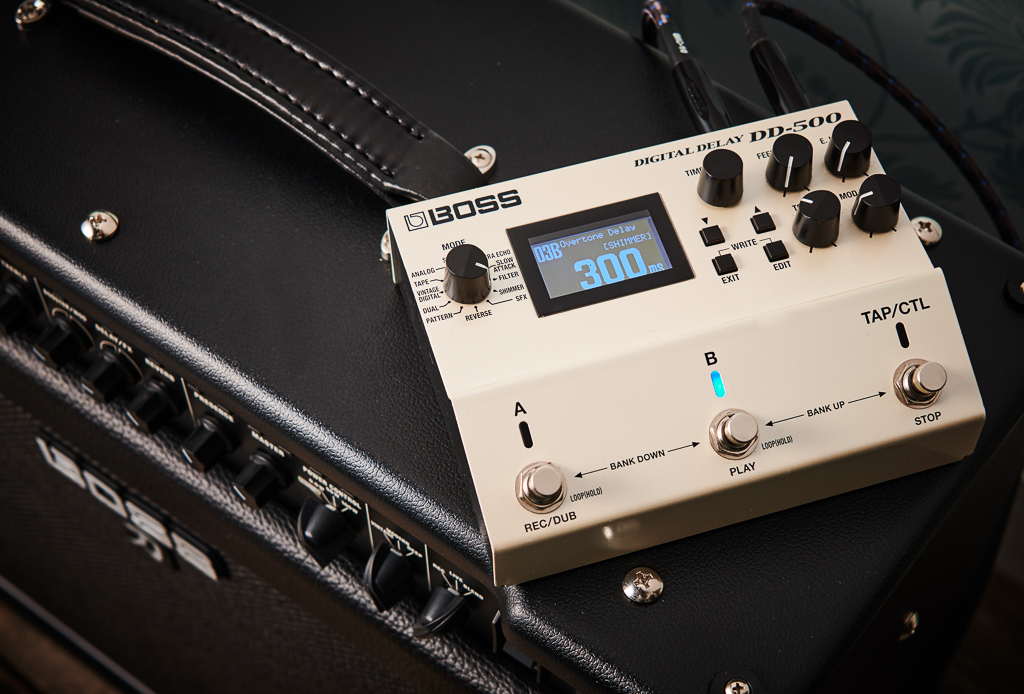 BOSS DD-500 Digital Delay pedal.