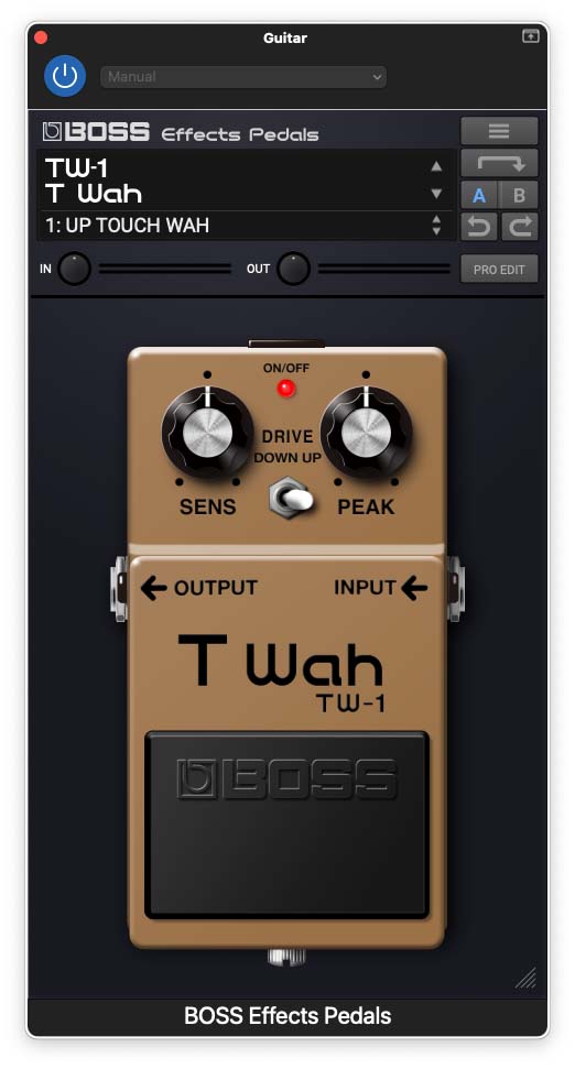 BOSS Effects Pedals plug-ins, TW-1 T Wah