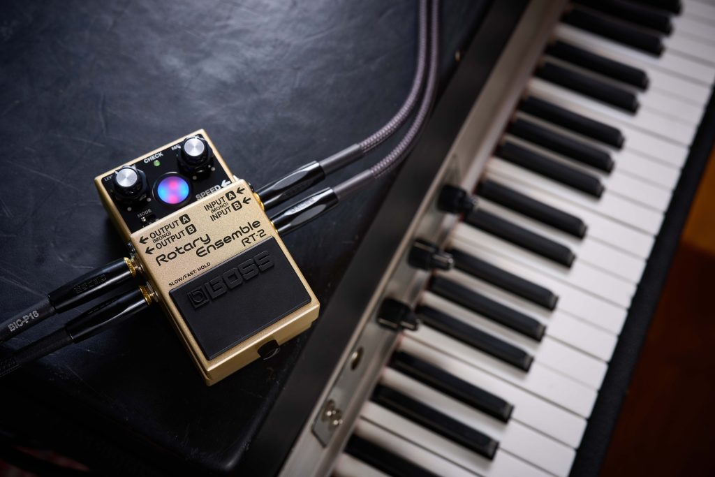 BOSS RT-2 Rotary Ensemble with electric piano