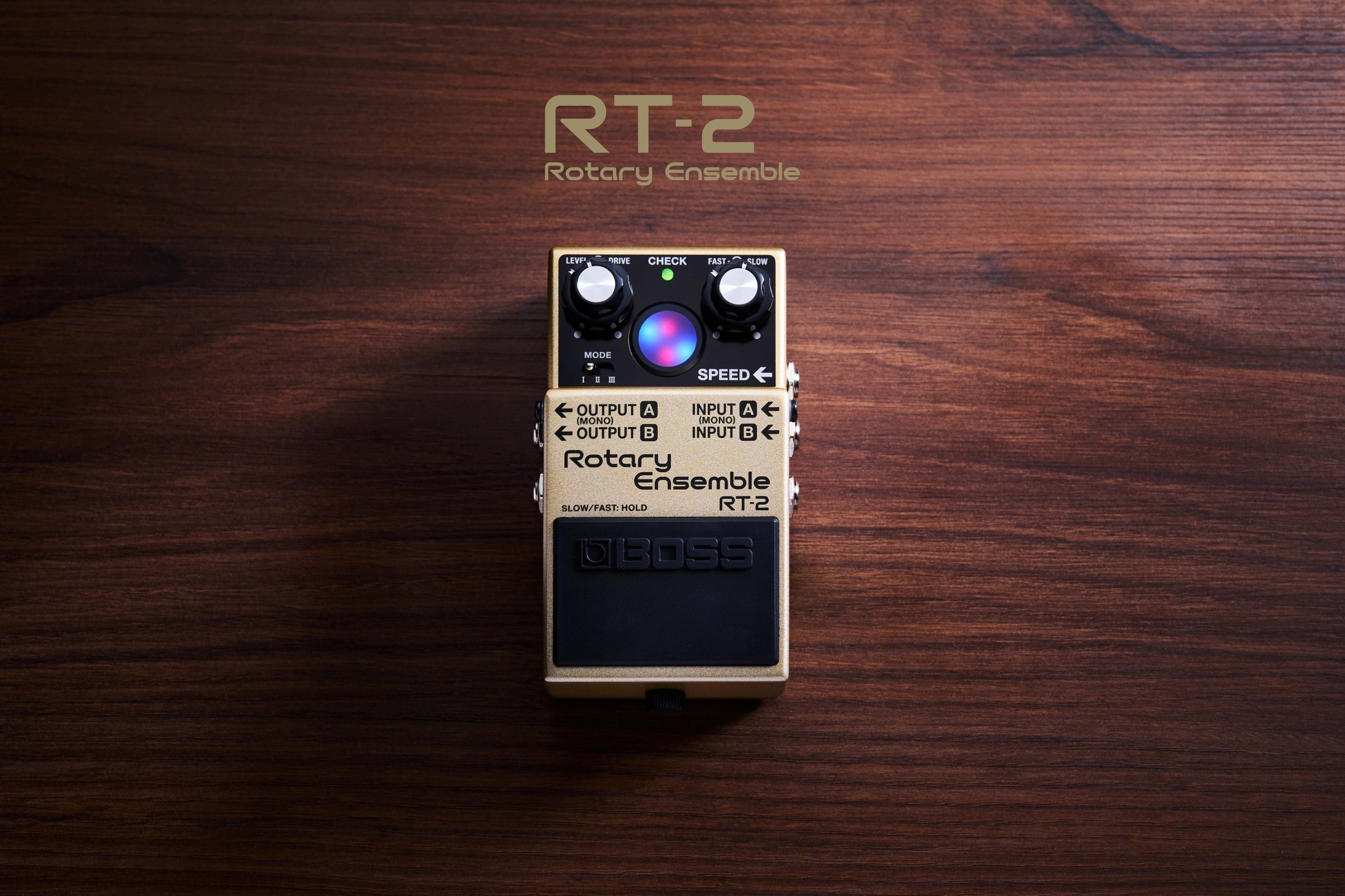 BOSS RT-2 Rotary Ensemble and model logo