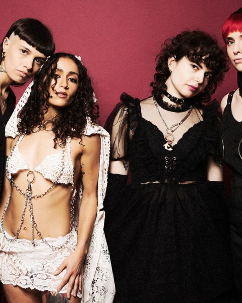 ĠENN (L-R): drummer Sofia Rosa Cooper, vocalist Leona Farrugia, bassist Leanne Zammit, and guitarist Janelle Borg