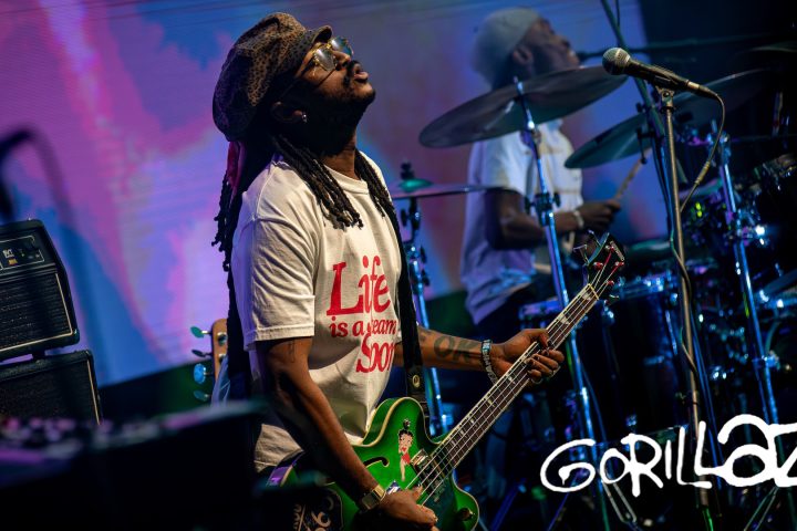 Gorillaz bassist Seye Adelekan, credit Jalil Olmedo