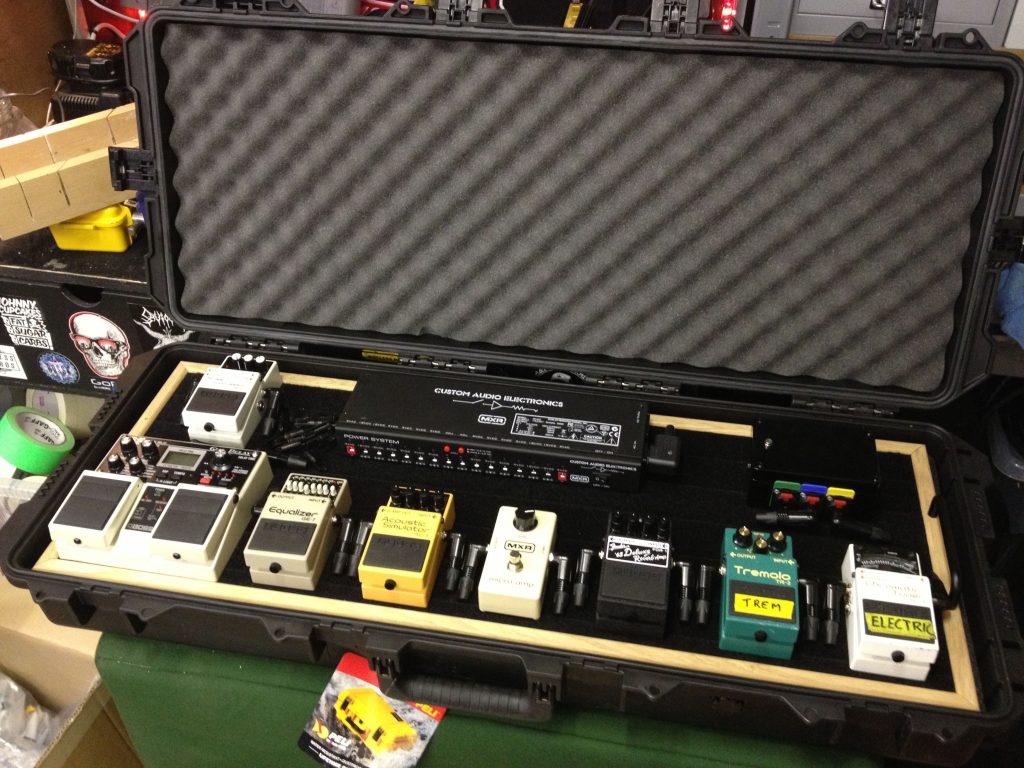 Pedalboard built by Dean Rowbotham of DR Guitars