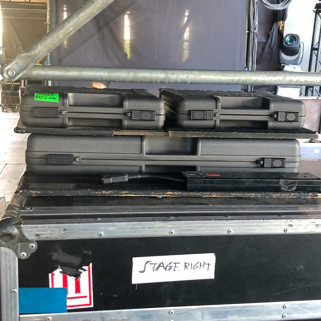 The Cure guitarist and vocalist Robert Smith's pedalboards.