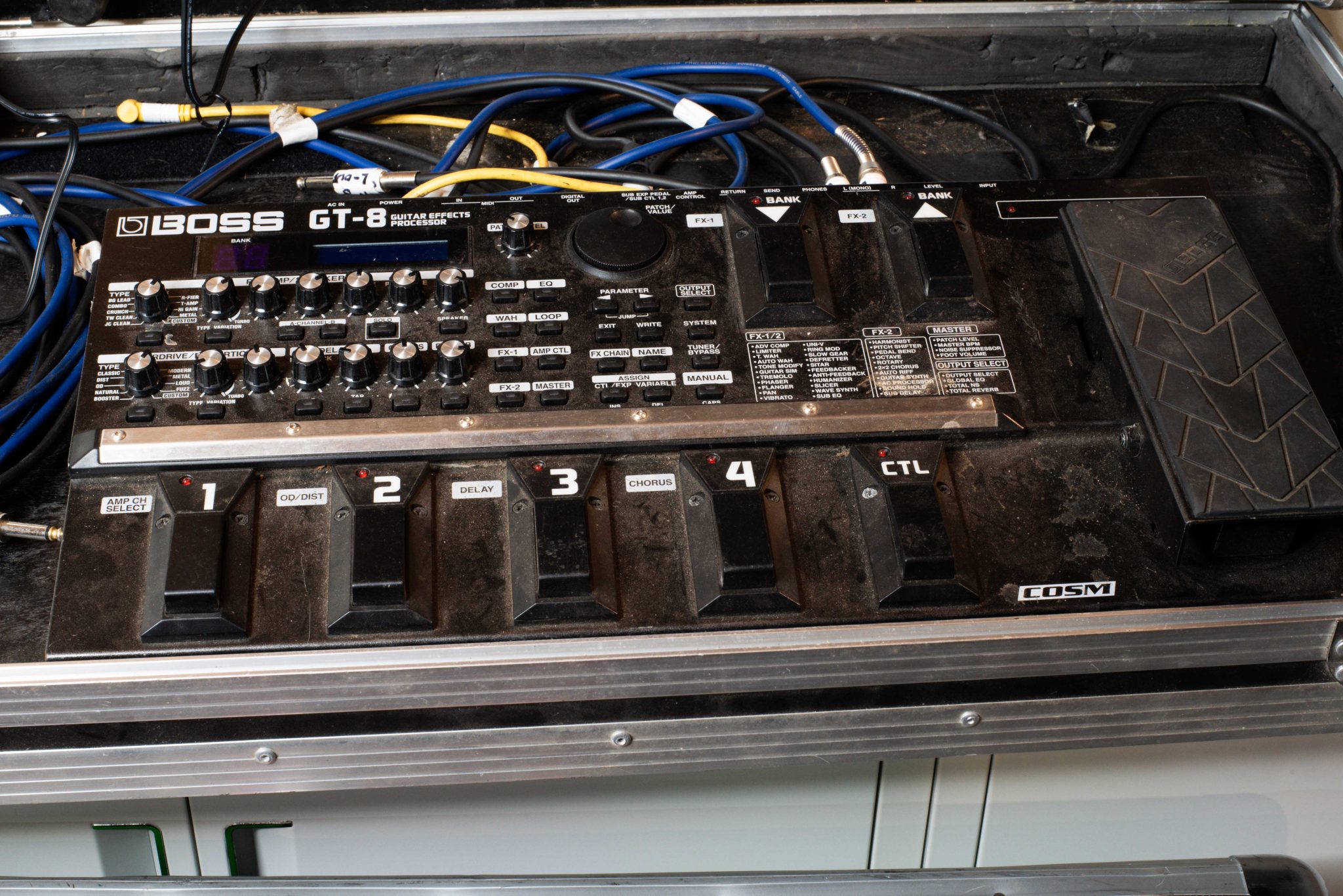 Echo & the Bunnymen guitarist Will Sergeant's BOSS GT-8