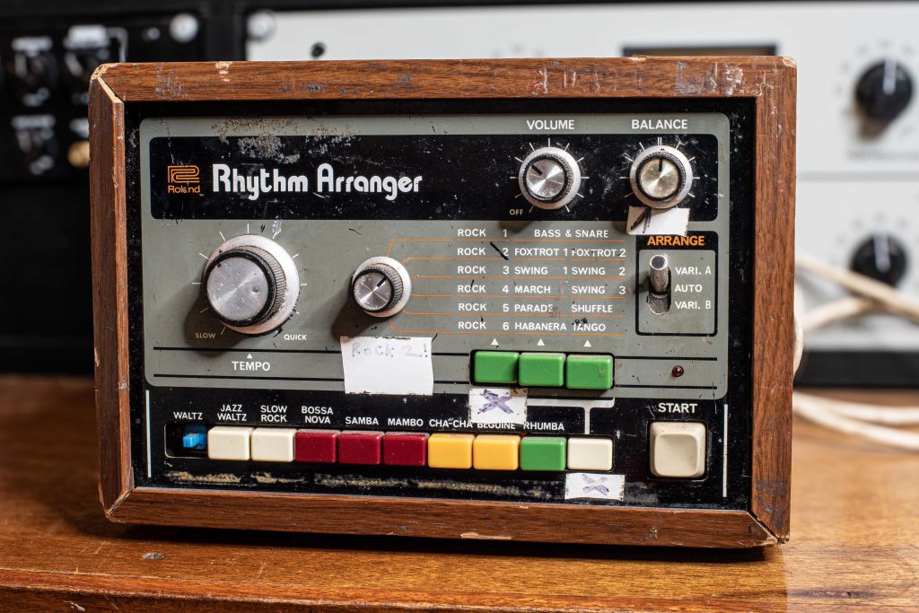 Echo & the Bunnymen guitarist Will Sergeant's Roland TR-66 Rhythm Arranger drum machine