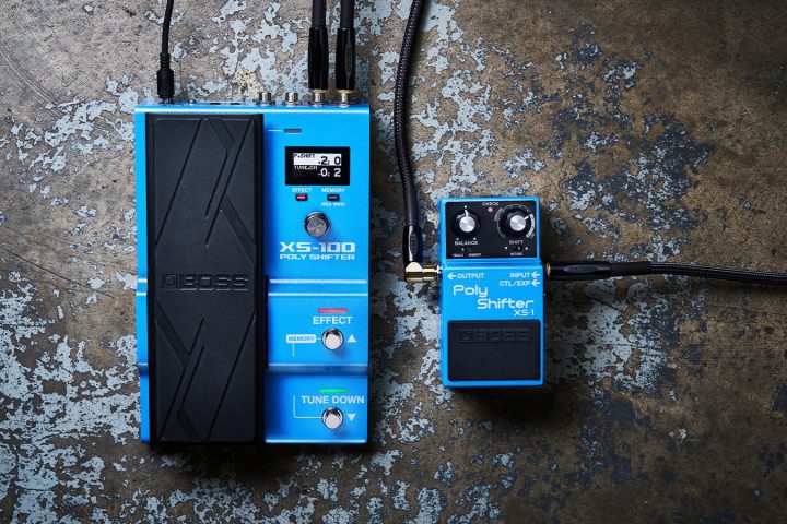 BOSS XS series pedals, the XS-1 and XS-100 Poly Shifters