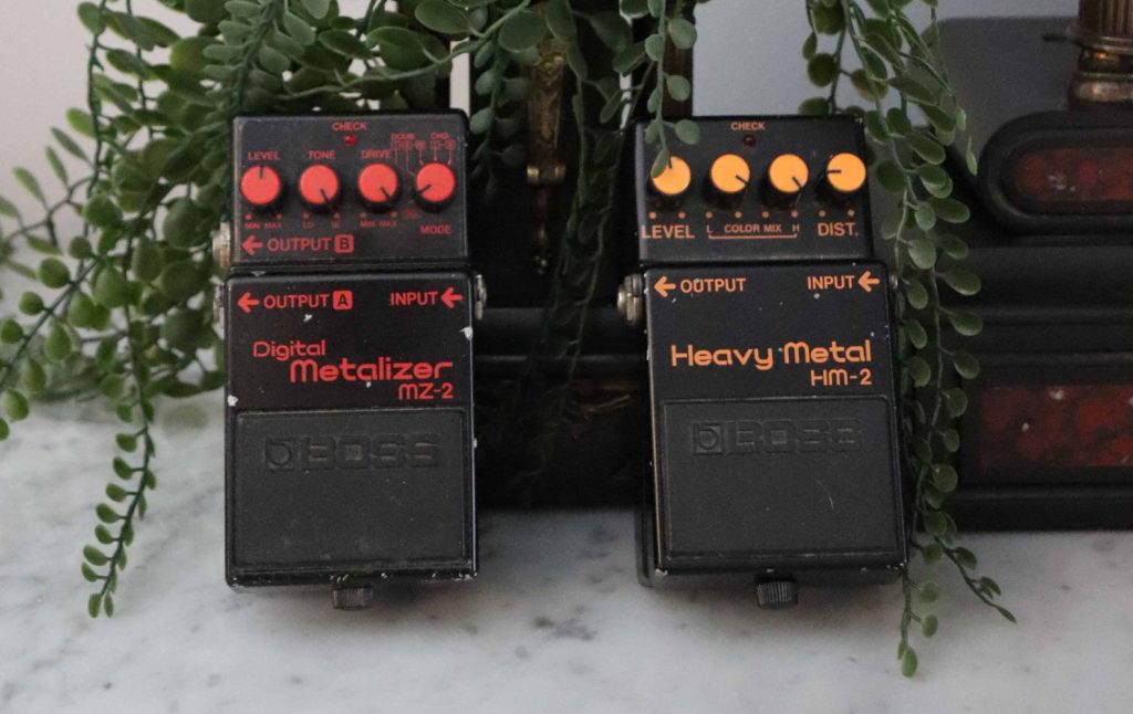 BOSS MZ-2 Digital Metalizer and HM-2 Heavy Metal compact effects pedals