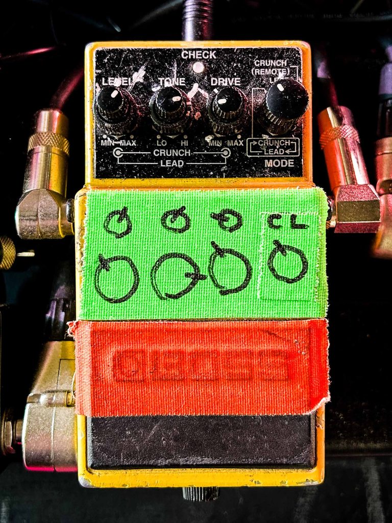 Texas guitarist Tony McGovern's BOSS SD-2 DUAL OverDrive