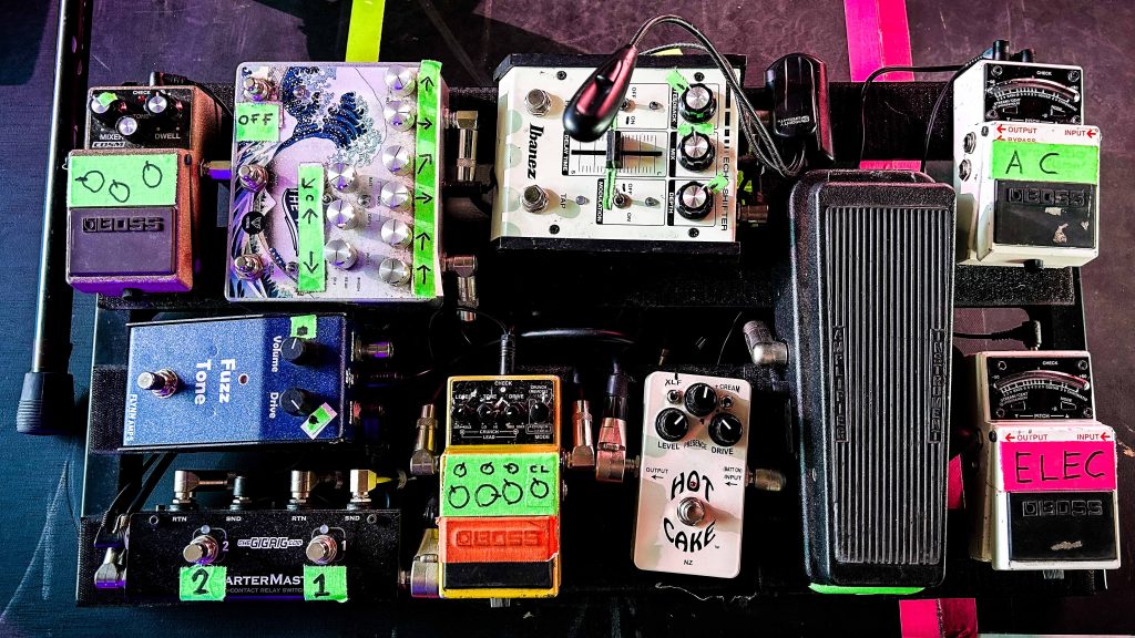 Texas guitarist Tony McGovern's pedalboard