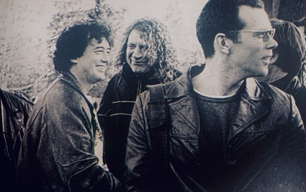 Robert Plant, Jimmy Page, and Charlie Jones