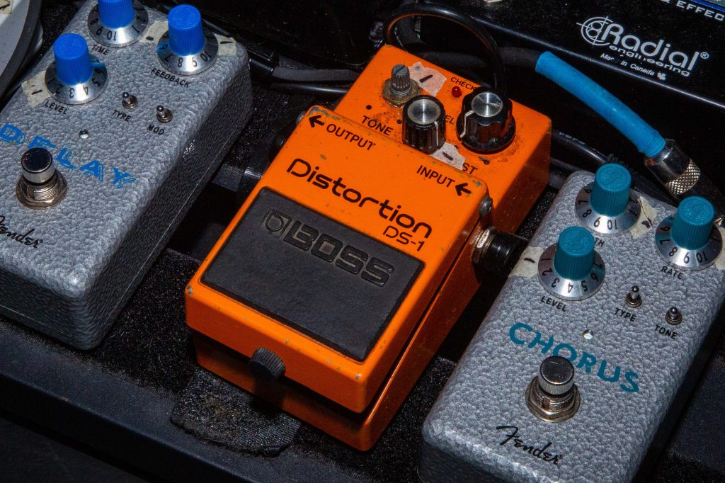 Brigitte Calls Me Baby bassist Devin Wessels' BOSS DS-1 Distortion