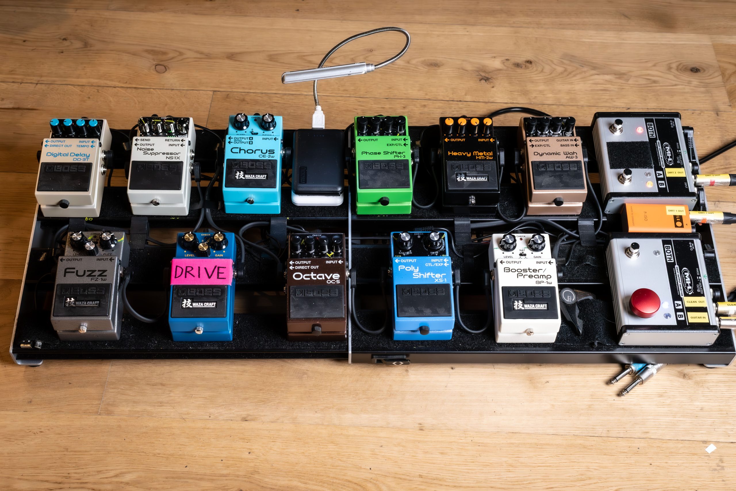 Skunk Anansie guitarist Ace's BOSS pedalbaord